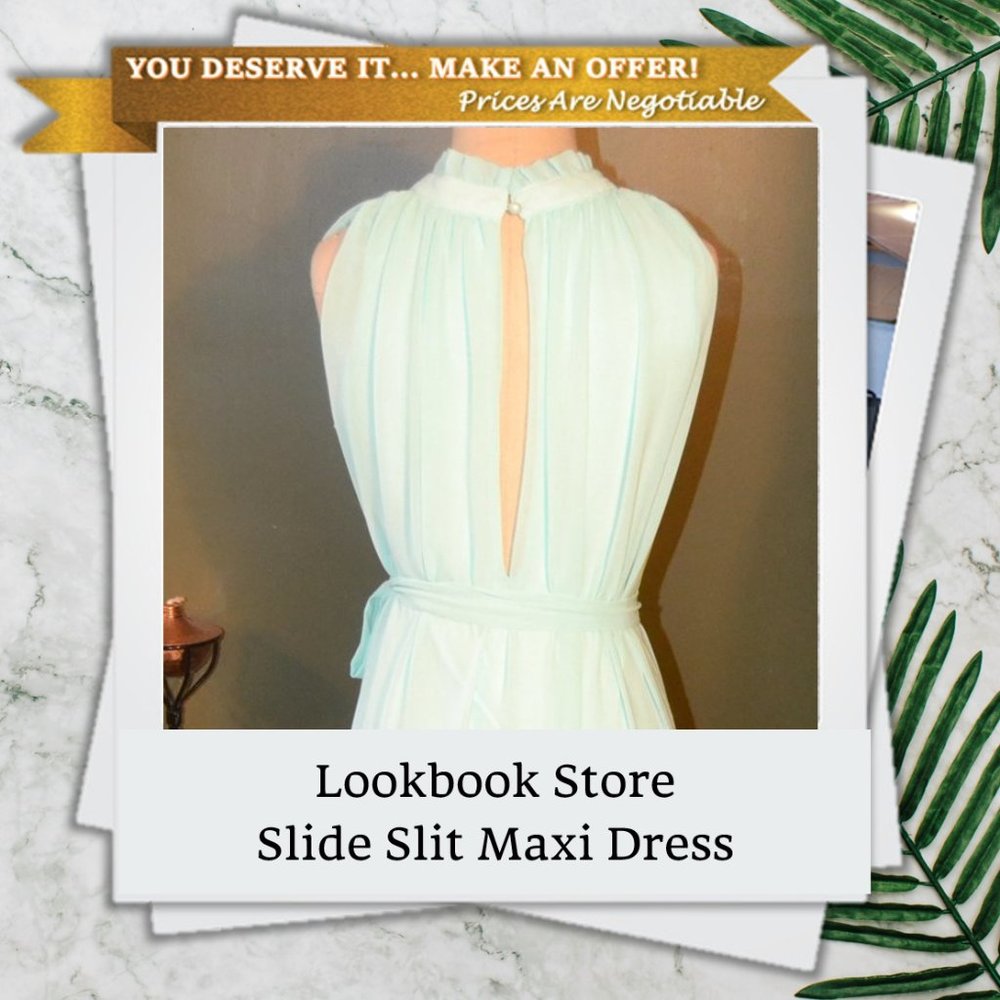 Lookbook Store Side Slit Maxi Dress